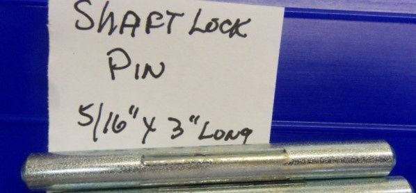 2 Shaft Lock Pins for Hobart 5012, 5014, 5016, 5114 & 5216 Saws. 5/16" X 3"